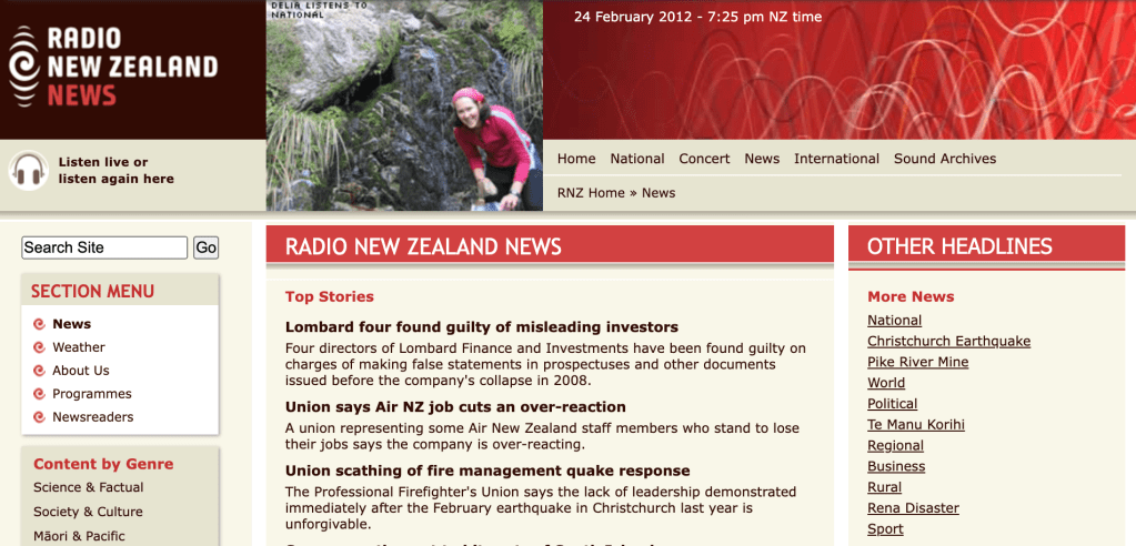 Digital Strategy at RNZ, 2005-2016, Part Six:&nbsp;News
